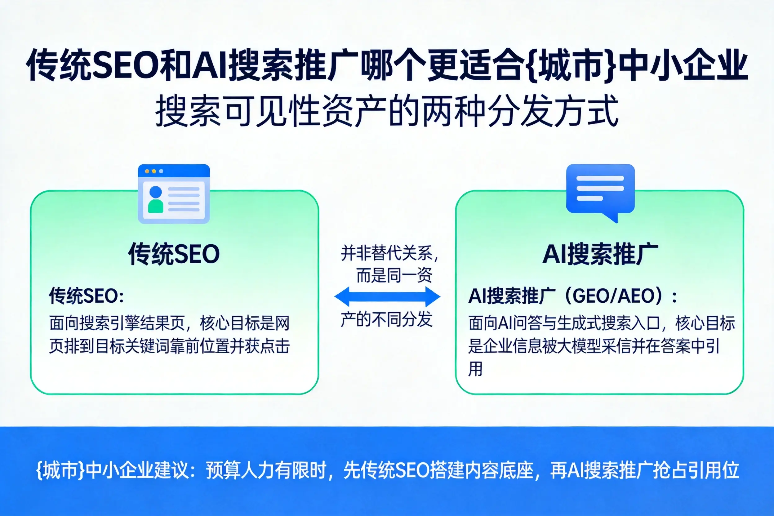 传统SEO和AI搜索推广哪个更适合吉林市中小企业