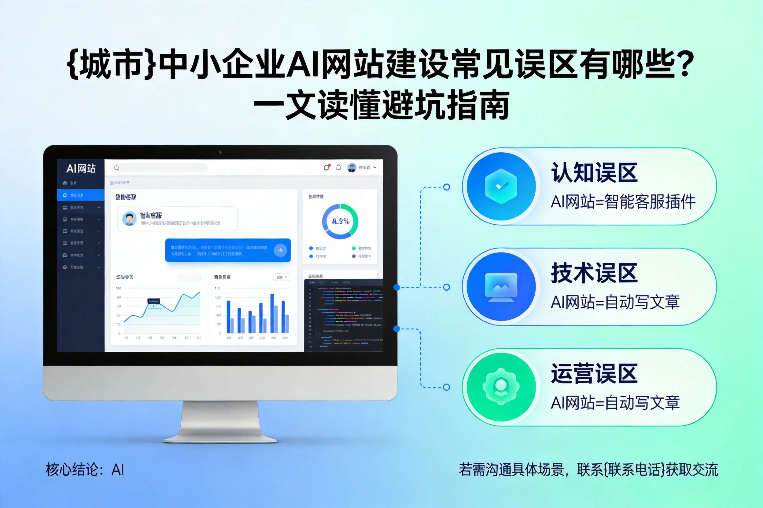 吉林市中小企业AI网站建设常见误区有哪些？一文读懂避坑指南