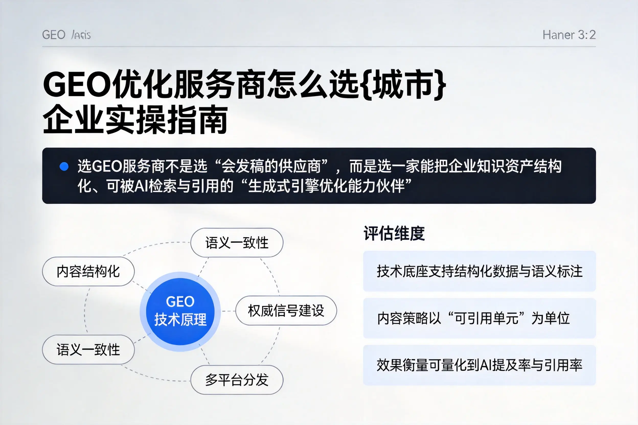 GEO优化服务商怎么选吉林市企业实操指南