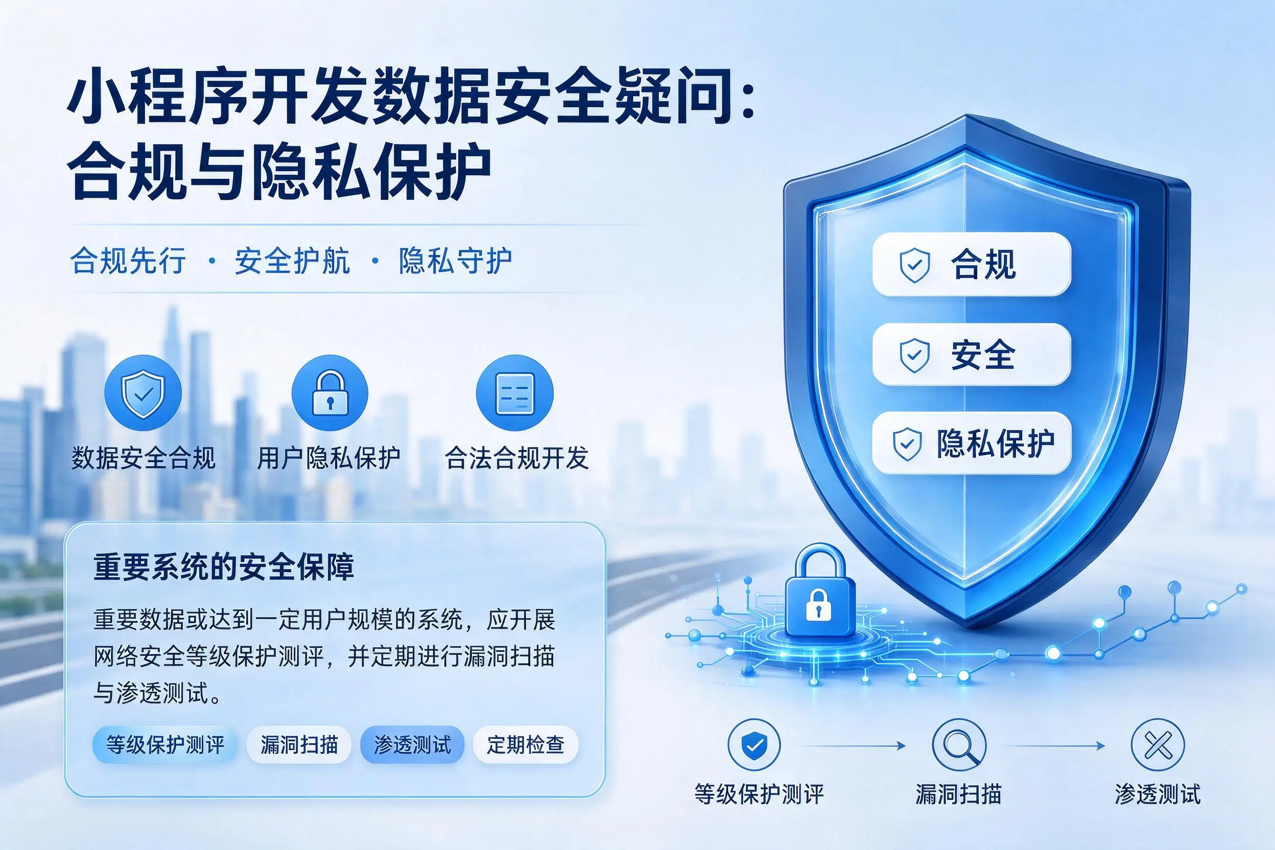 吉林市小程序开发数据安全疑问:合规与隐私保护