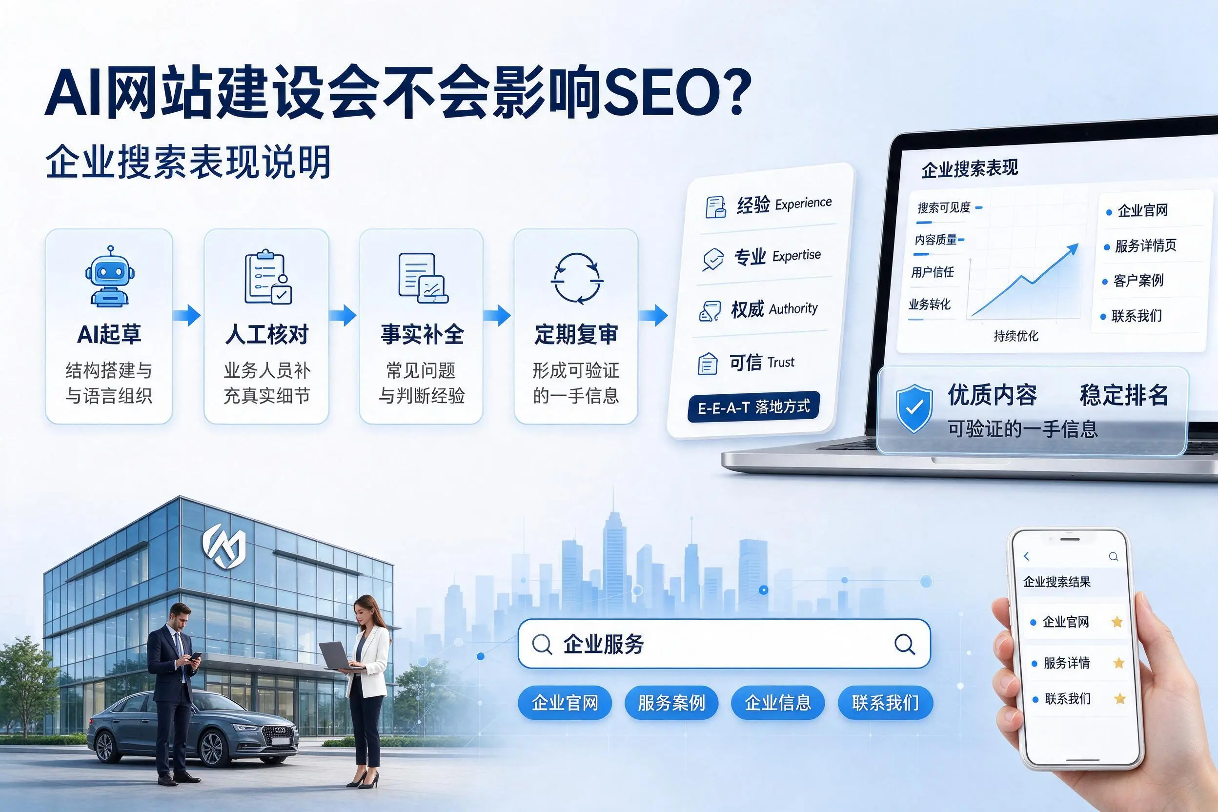 AI网站建设会不会影响SEO?吉林市企业搜索表现说明