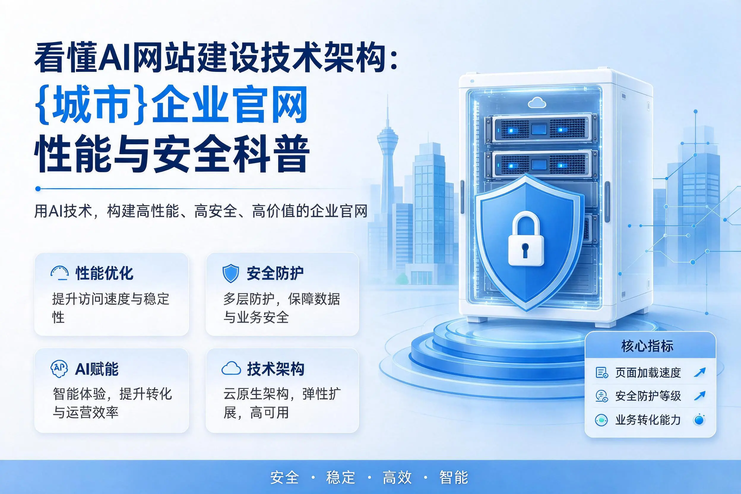 看懂AI网站建设技术架构:吉林市企业官网性能与安全科普