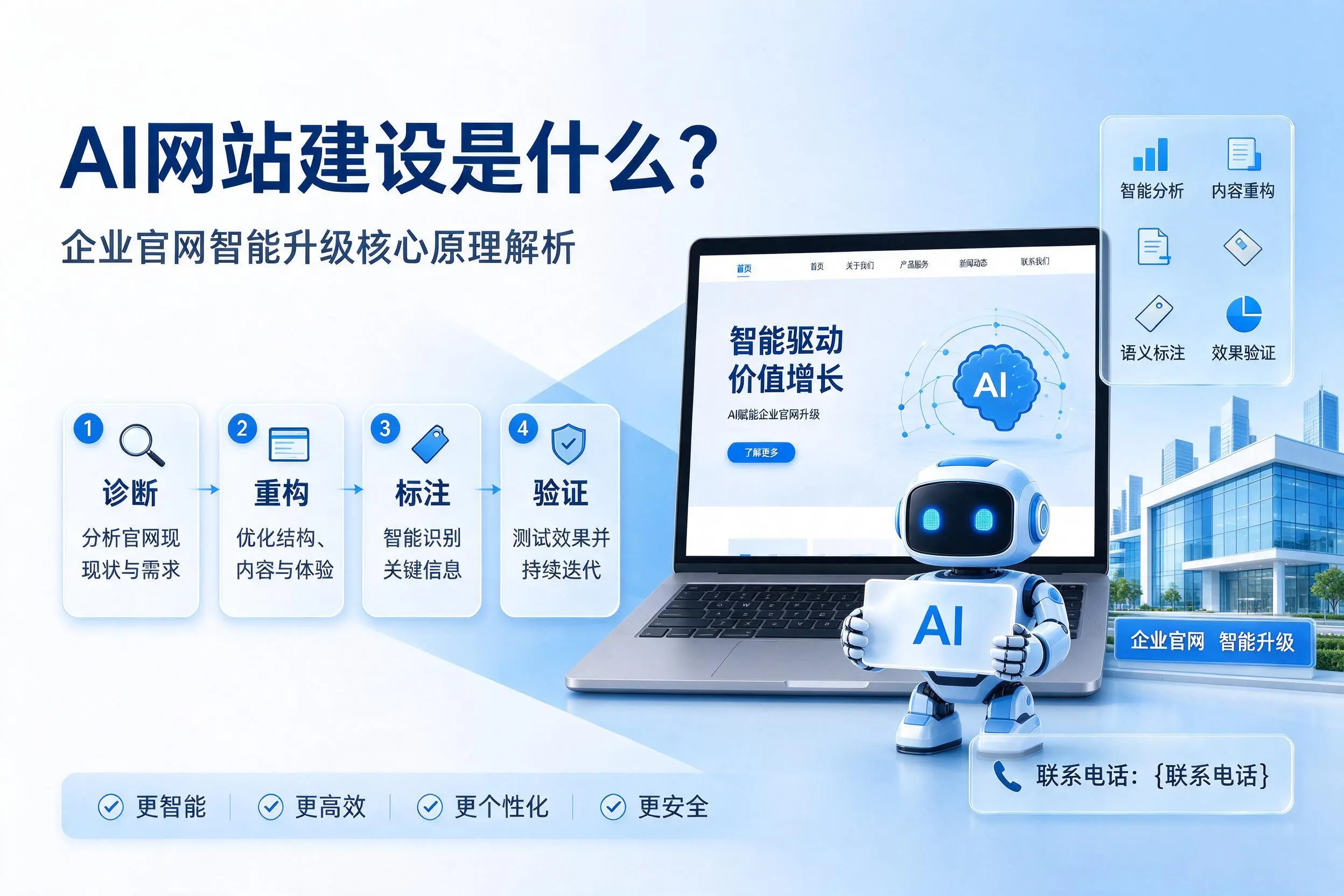 AI网站建设是什么?吉林市企业官网智能升级核心原理解析