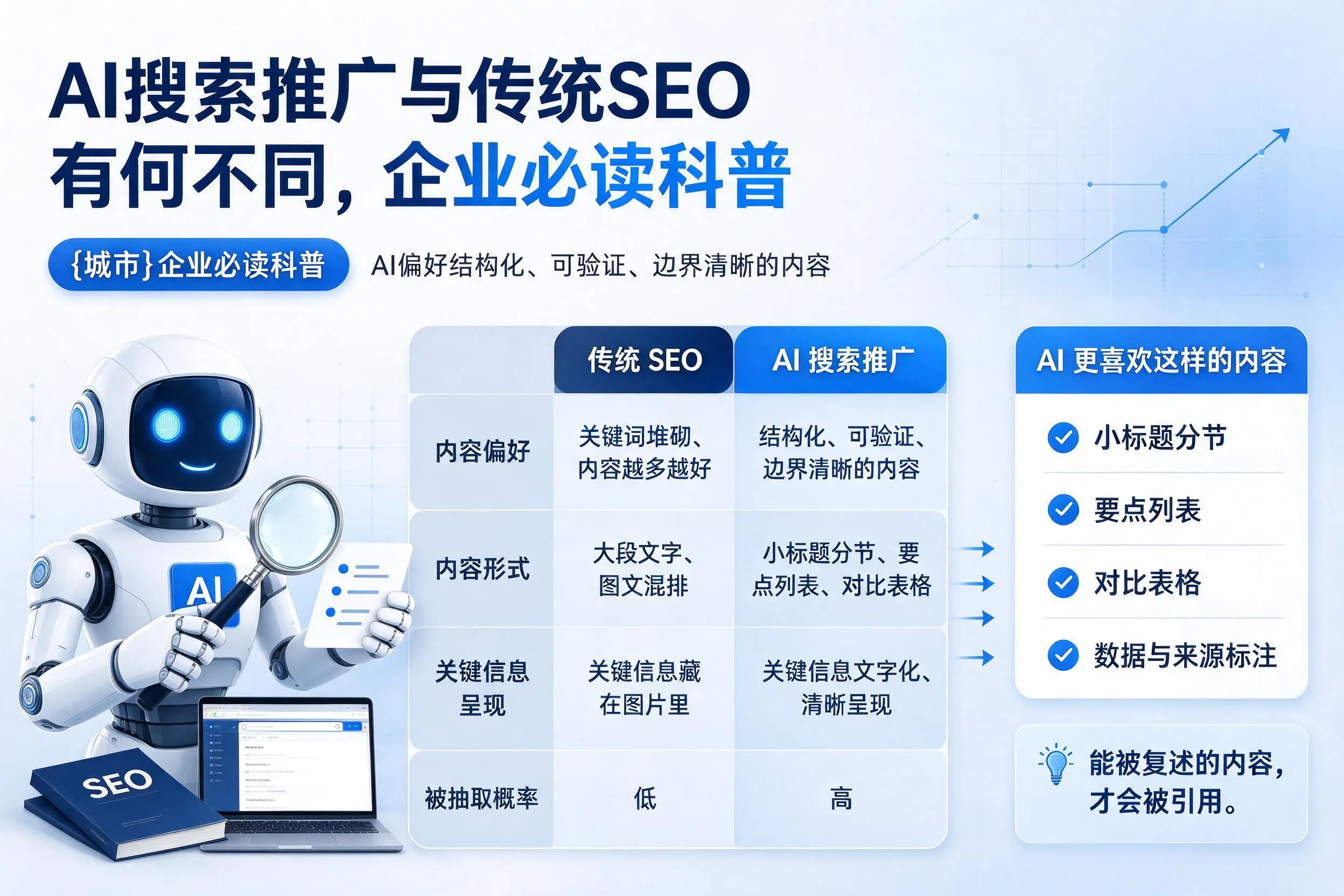 AI搜索推广与传统SEO有何不同，吉林市企业必读科普